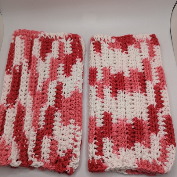 💞2/$20 HAND CRAFTED Crocheted All Purpse 100% Cottn Reusble Bath or Dish Cloths - Picture 2 of 6